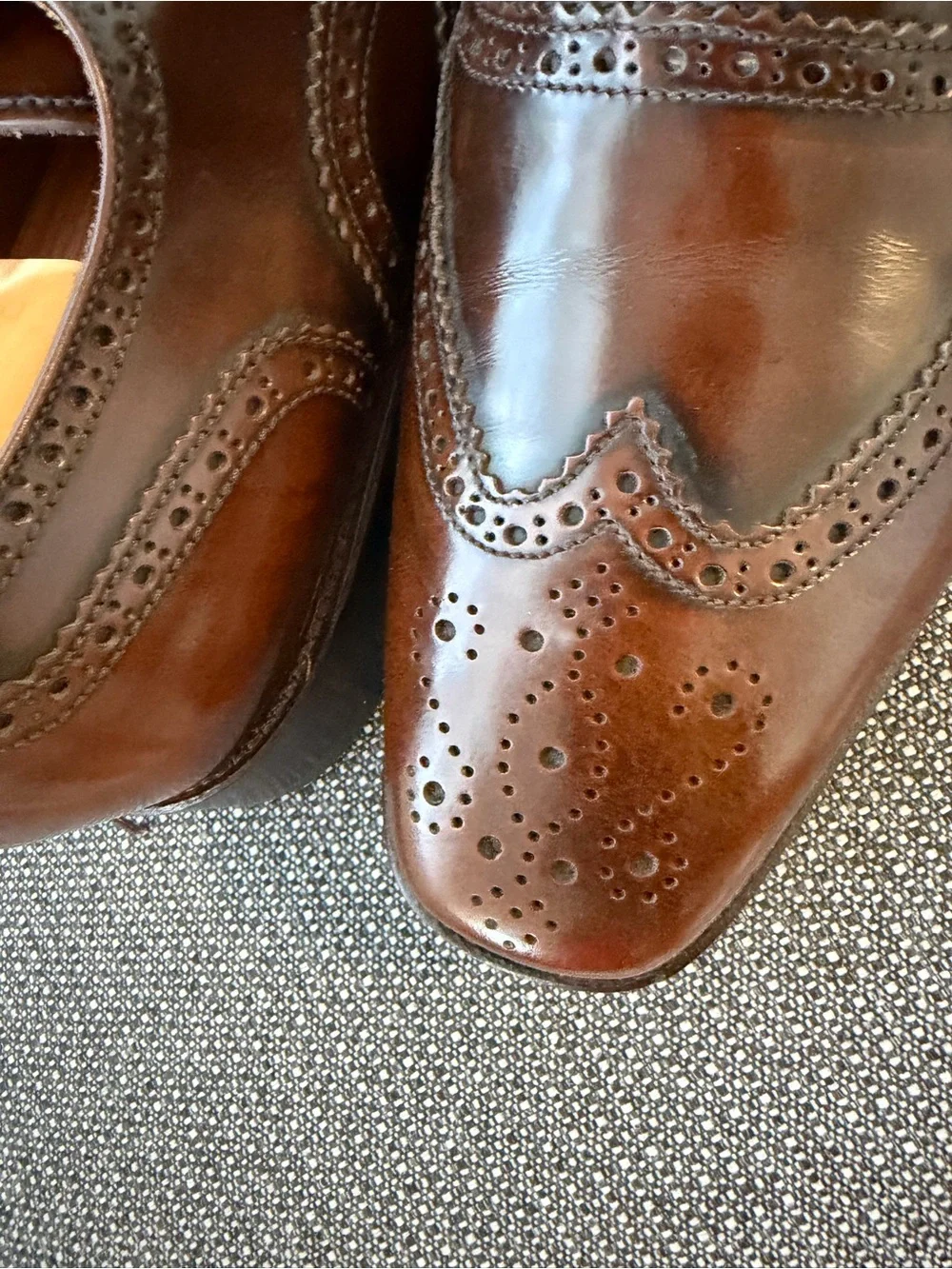 Gant Brown Leather Brogue Derby Shoes